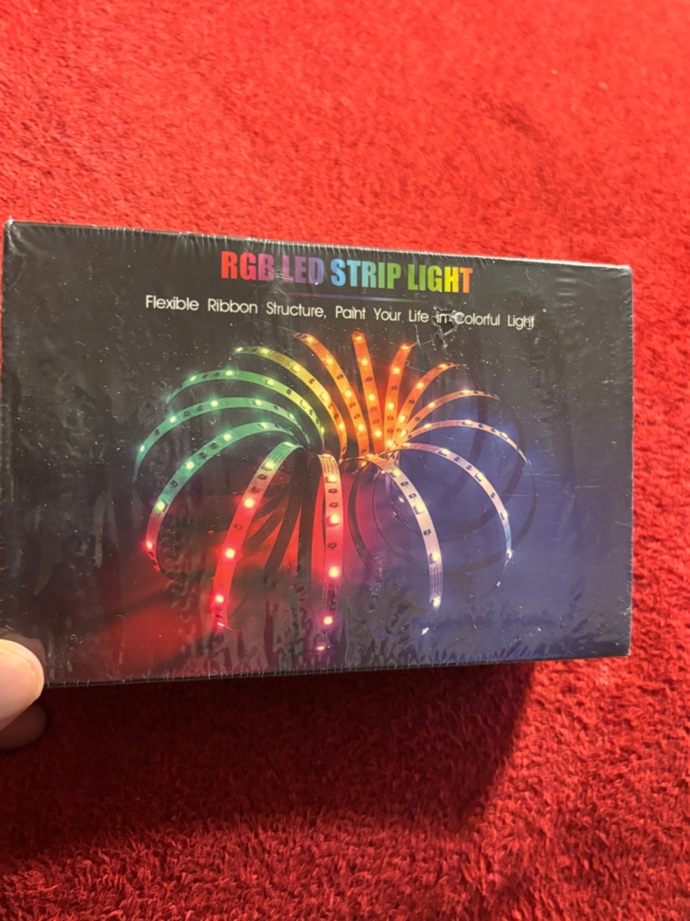 RGB LED Strip Light - Multicolor Party Ribbon (Black)